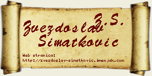Zvezdoslav Simatković vizit kartica